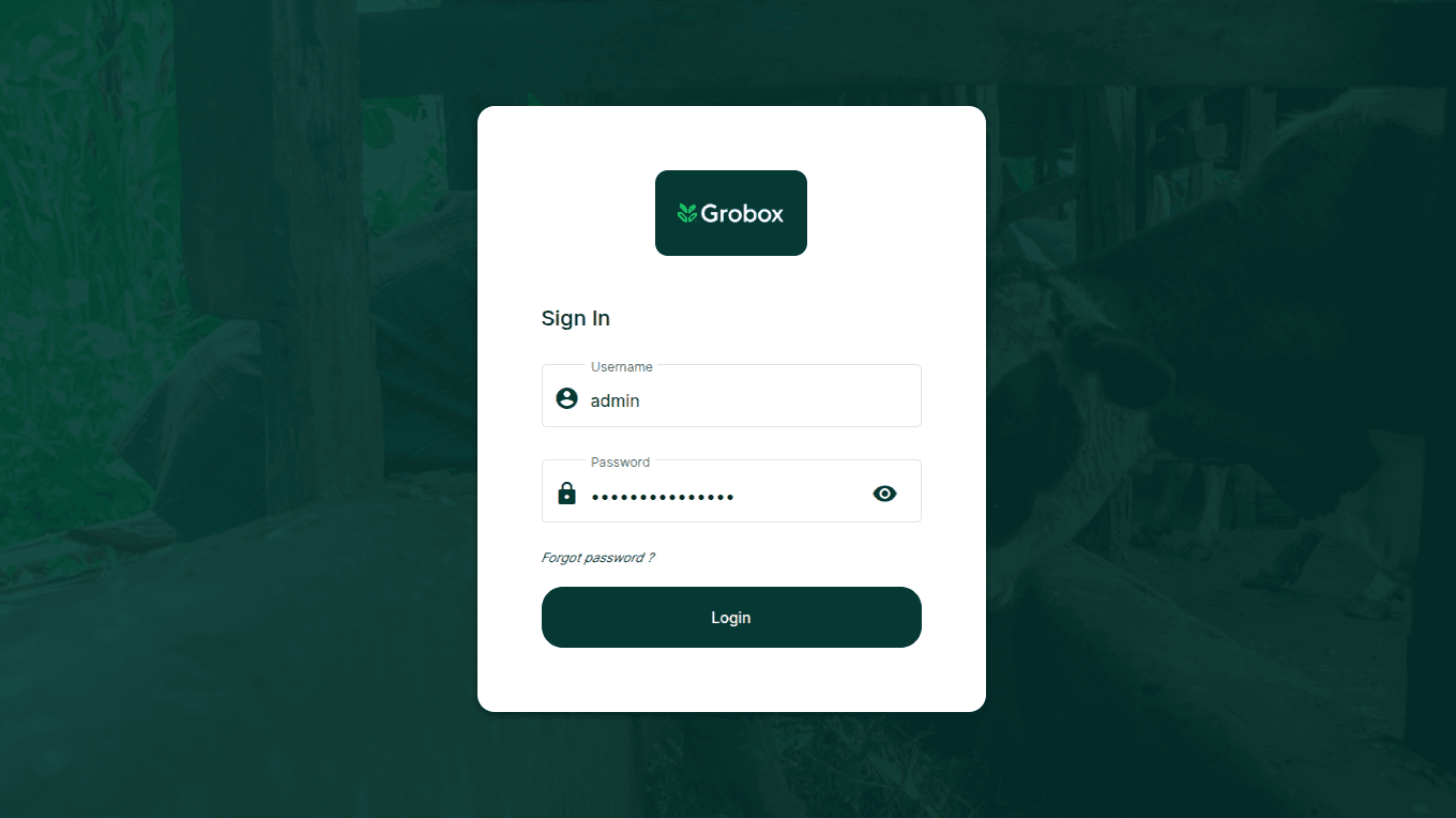 Grobox Login